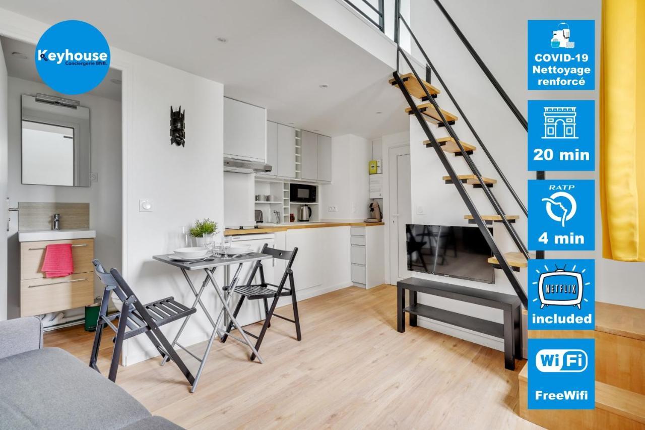 Studio Mezzanine 3-4 Pers Tout Equipe Wifi Appartement Montreuil  Buitenkant foto